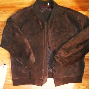 Mens Soft brown genuine leather jacket
